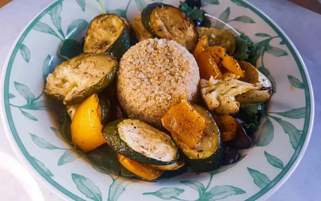 Vegan Roasted Vegetable Quinoa Bowl