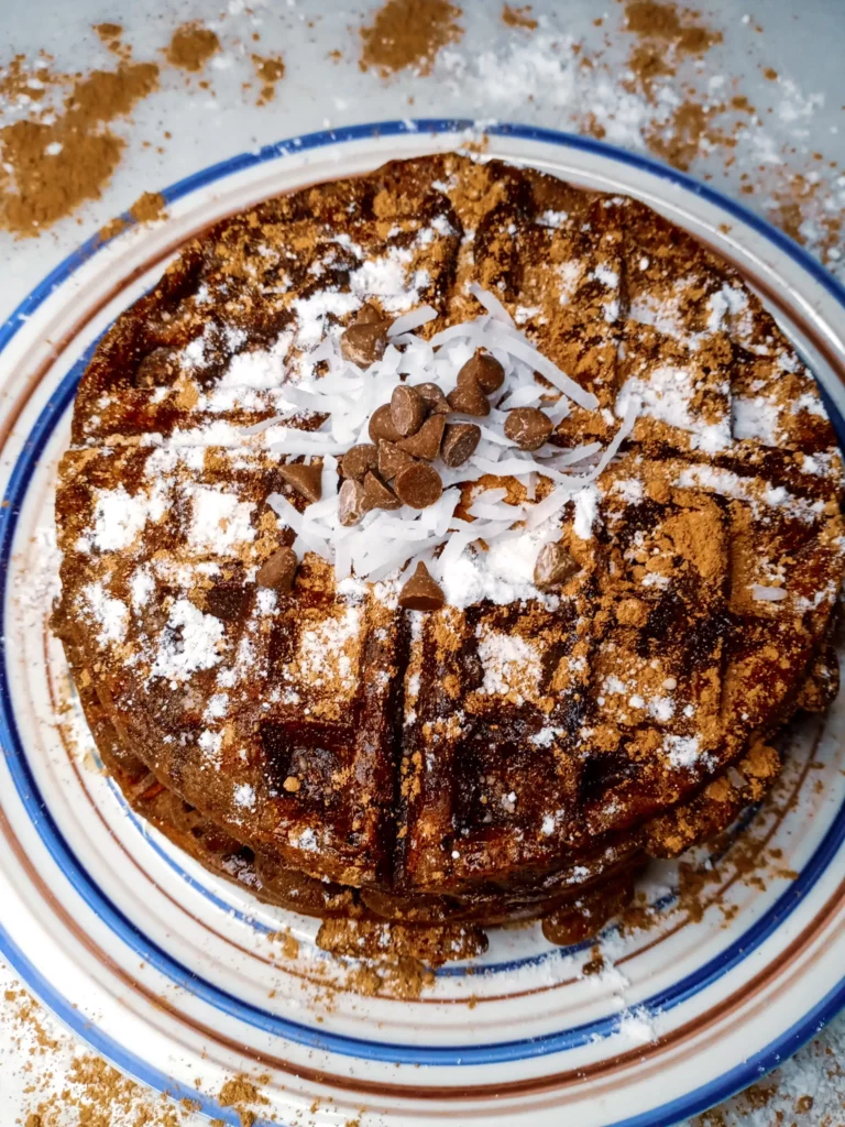 The Best Keto Chocolate Protein Waffles