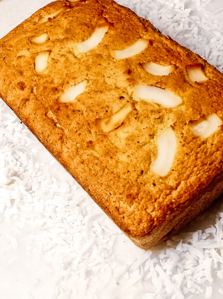 Jelly Coconut Bread with shredded coconut