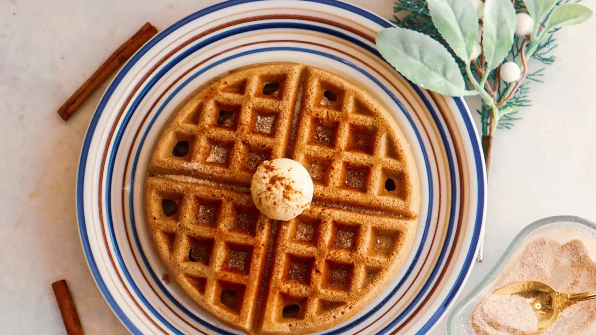 Snickerdoodle Waffles