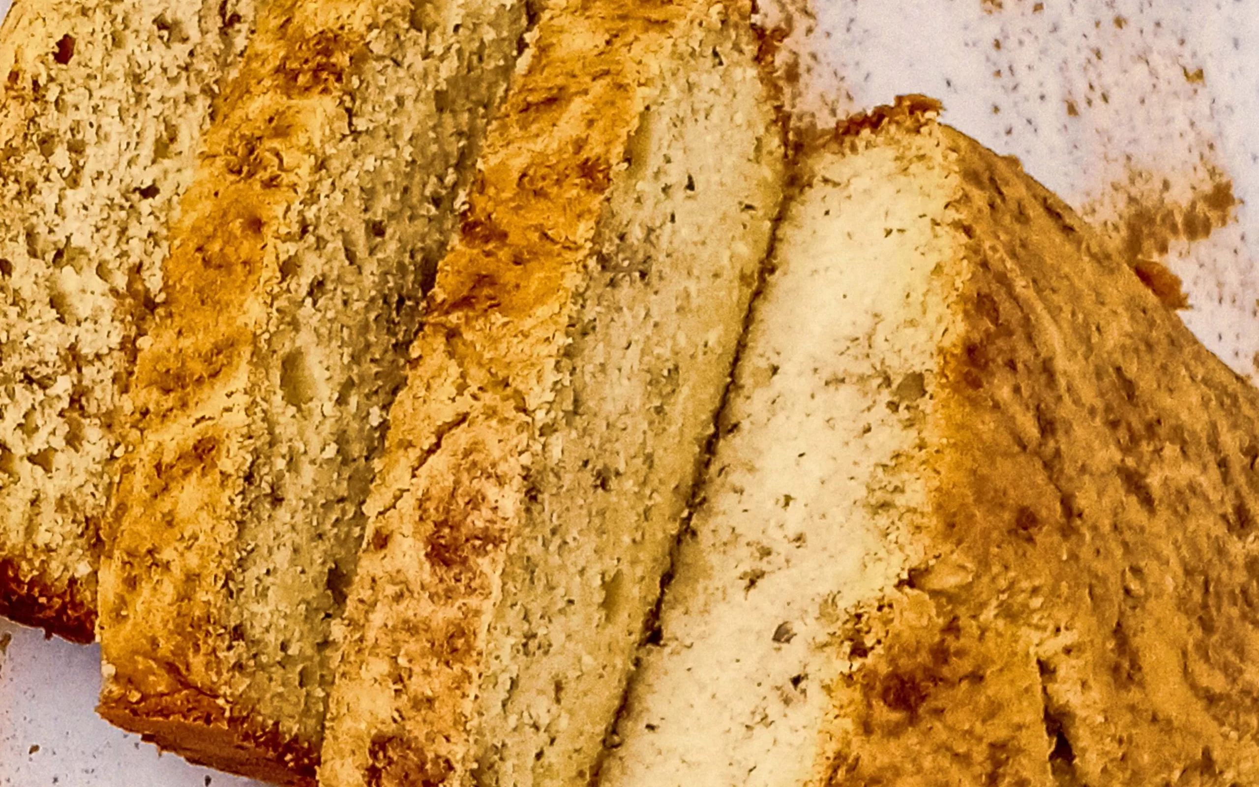 Keto cinnamon bread on a board.