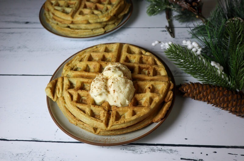 Gluten-Free Eggnog Waffles Recipe 