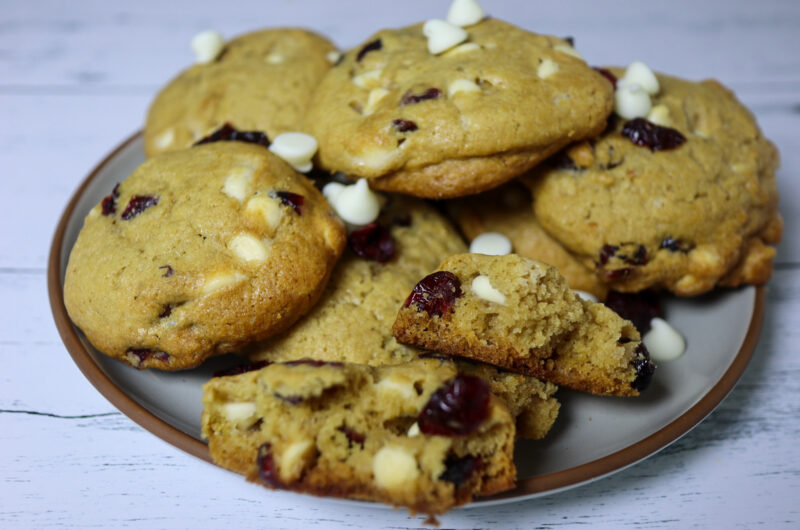 Gluten-Free Cranberry White Chocolate Chip Cookies