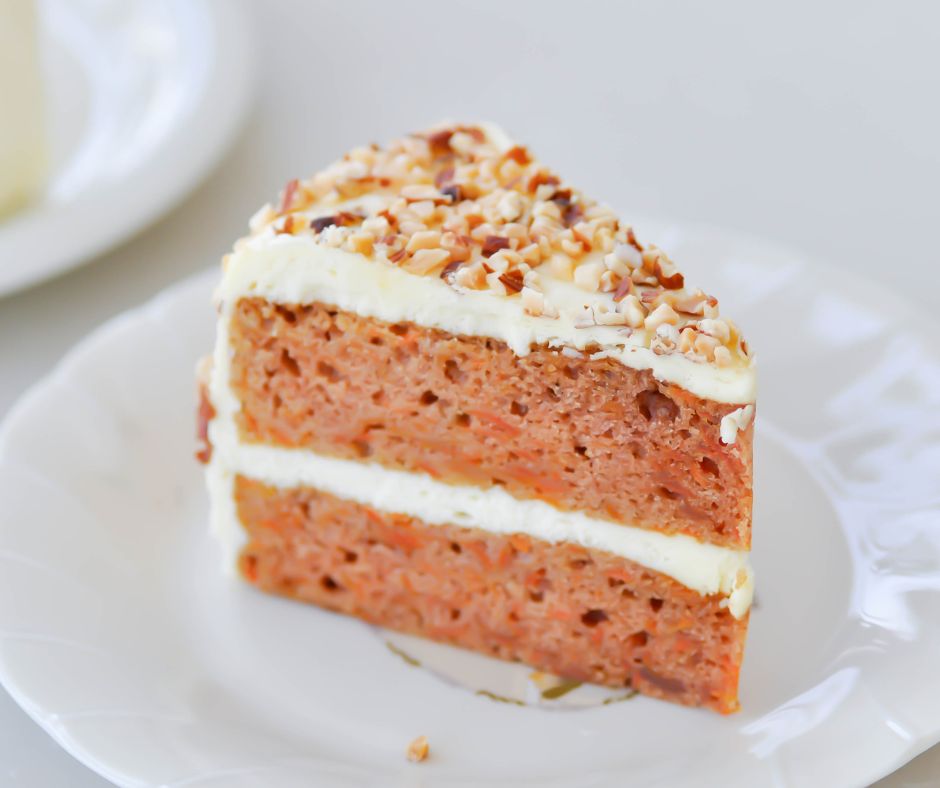 Almond flour baked goods: carrot cake.