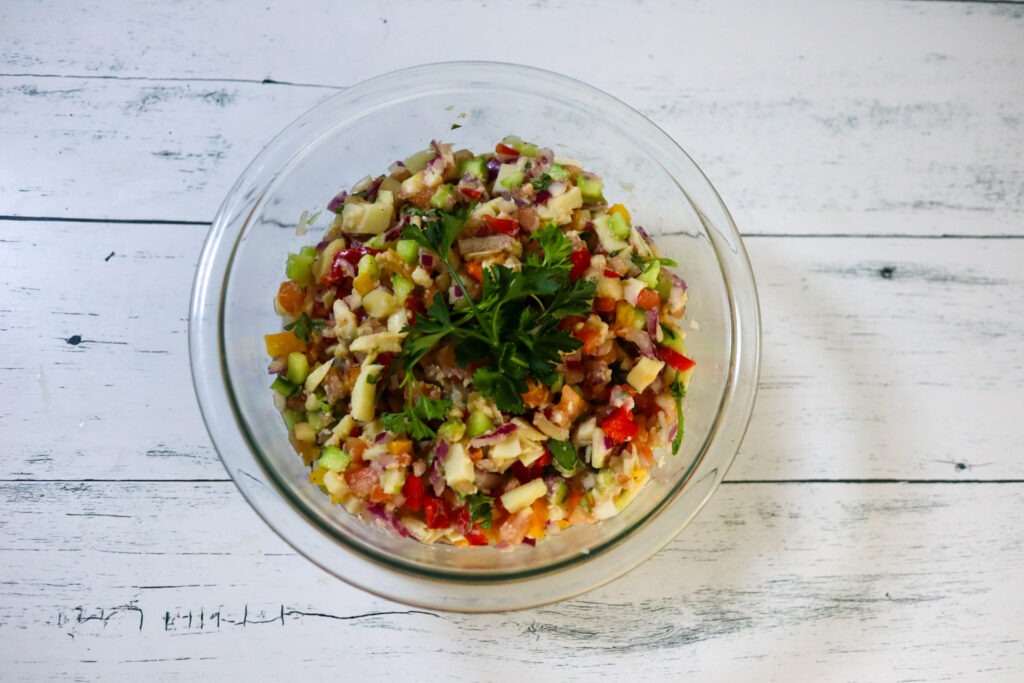 Vegan Conch Salad (Hearts Of Palm Salad)