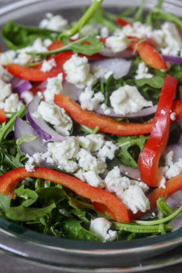 Holiday salad in a bowl.