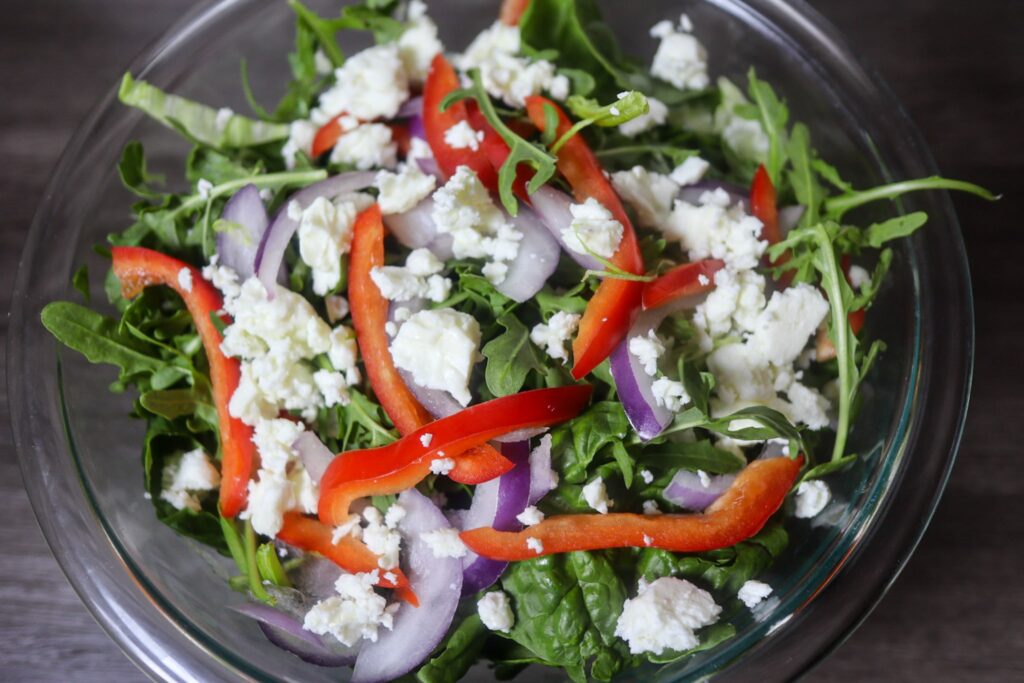 Holiday salad in a bowl.