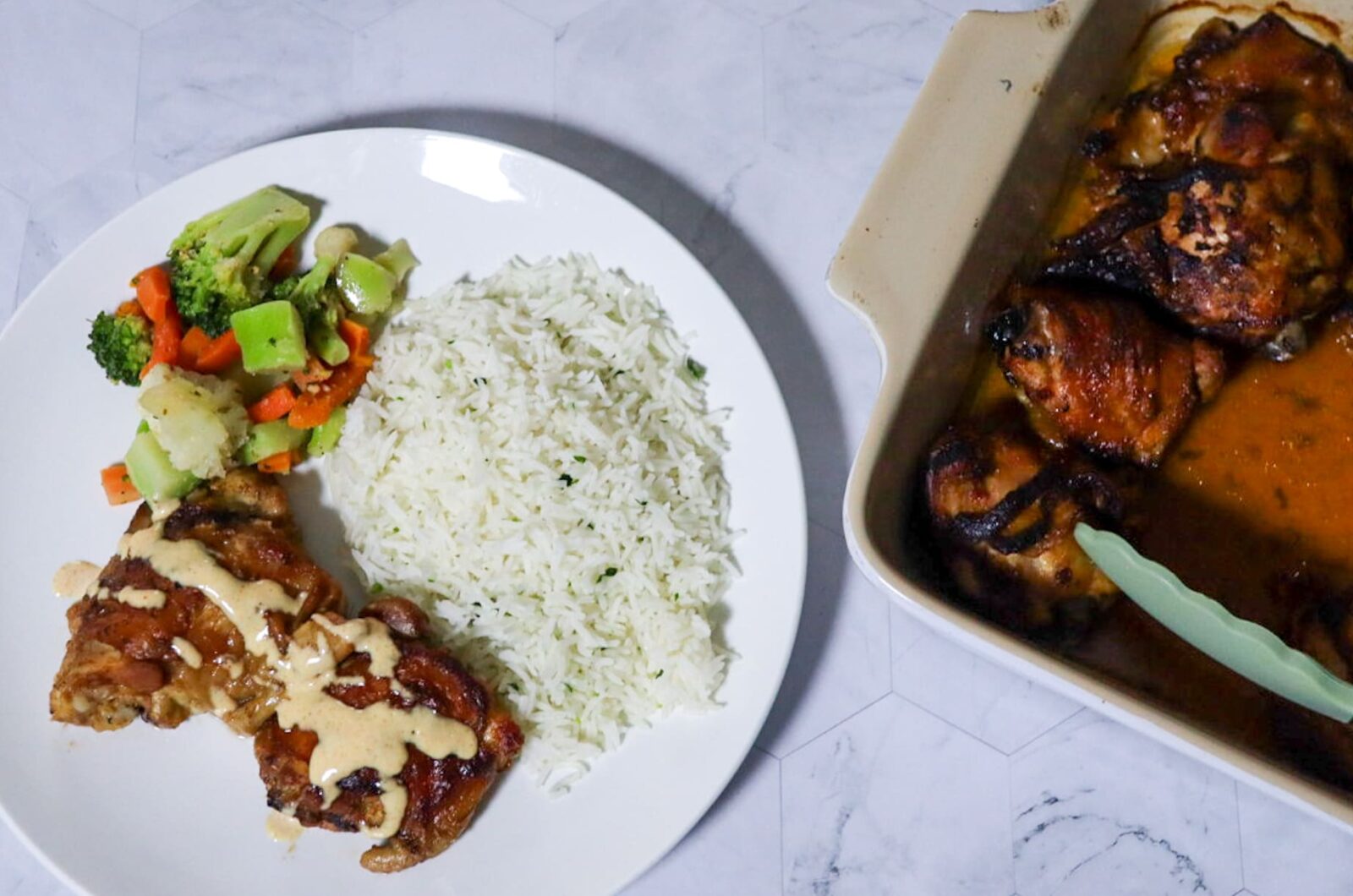 Crispy BBQ Chicken With Alabama White BBQ Sauce